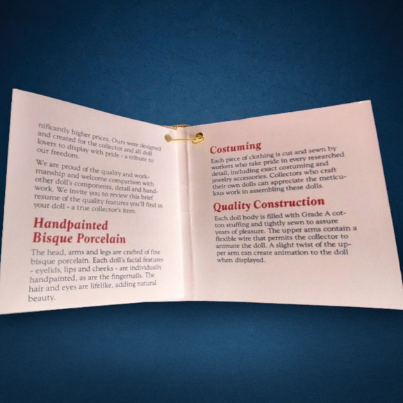 Vintage 1992 “Ushi” Doll – Ellis Island – American Dreams – Plays Kao Shan Ching - Picture 13 of 14